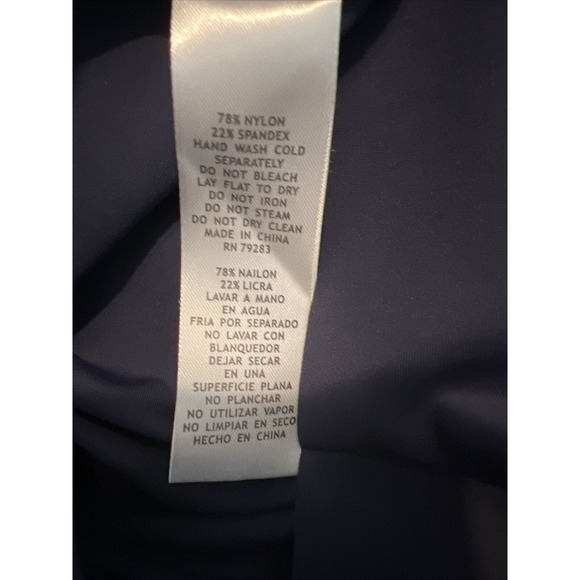 Alex Evenings Women's Short Faux-wrap Dress Hip Embellishment Blue Size 8 - Picture 5 of 6